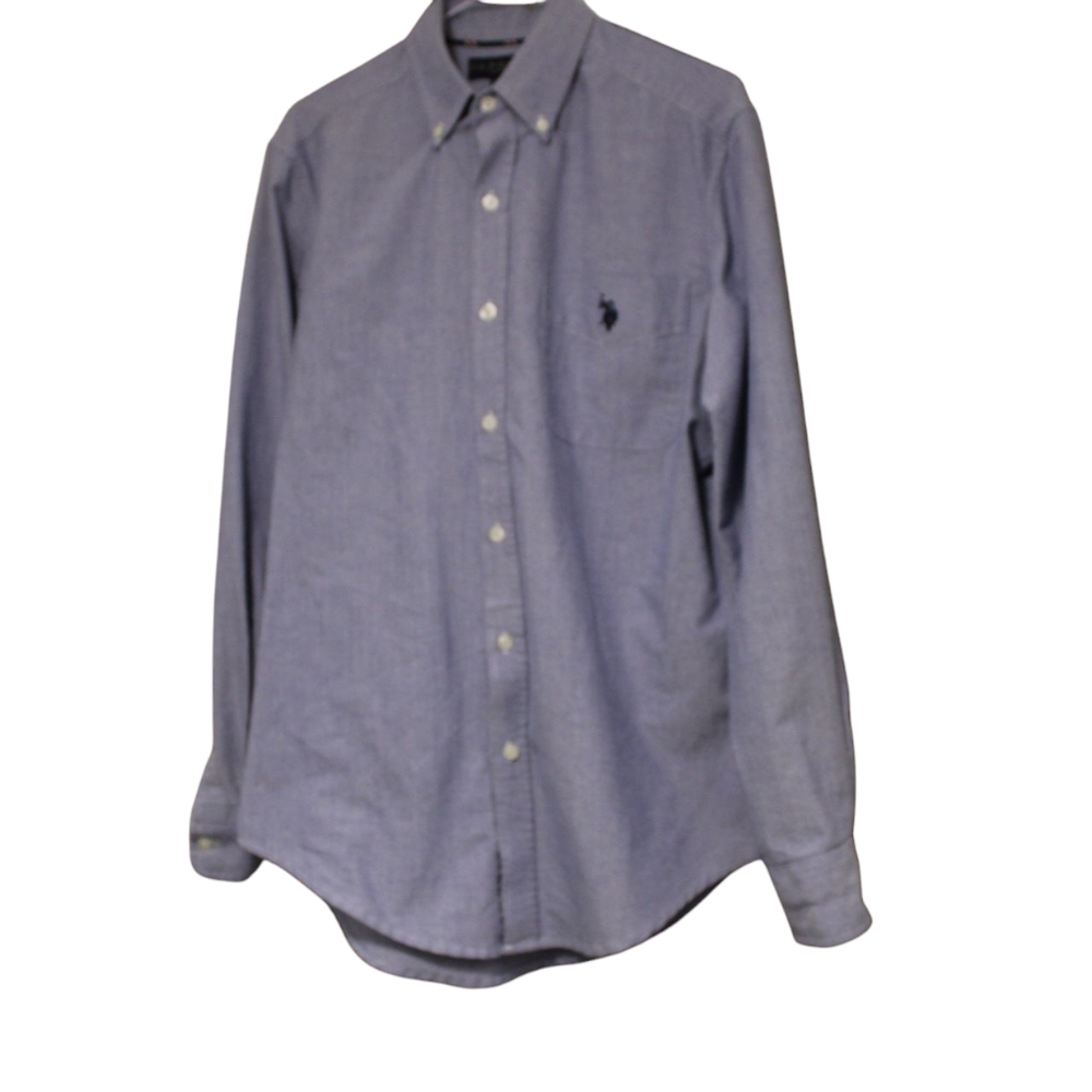 Men's Polo Assn. Blue Button-Down Shirt